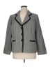 Jones Studio 100% Polyester Houndstooth Gray Blazer Size 16 - photo 1