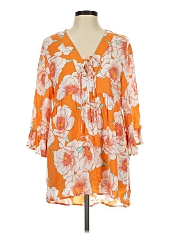 C&C California 3/4 Sleeve Blouse (view 1)