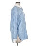 Theory Stripes Blue Long Sleeve Blouse Size M - photo 4