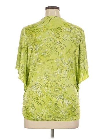 JM Collection Short Sleeve Blouse (view 2)