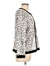 misook Animal Print Ivory Cardigan Size L - photo 4
