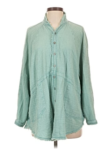 We the Free Long Sleeve Button-Down Shirt (view 1)
