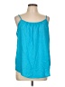 Faded Glory 100% Polyester Teal Sleeveless Blouse Size L - photo 1
