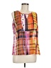 Unique Spectrum Orange Sleeveless Blouse Size M - photo 1