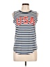 Modern Lux Blue Sleeveless Top Size L - photo 1