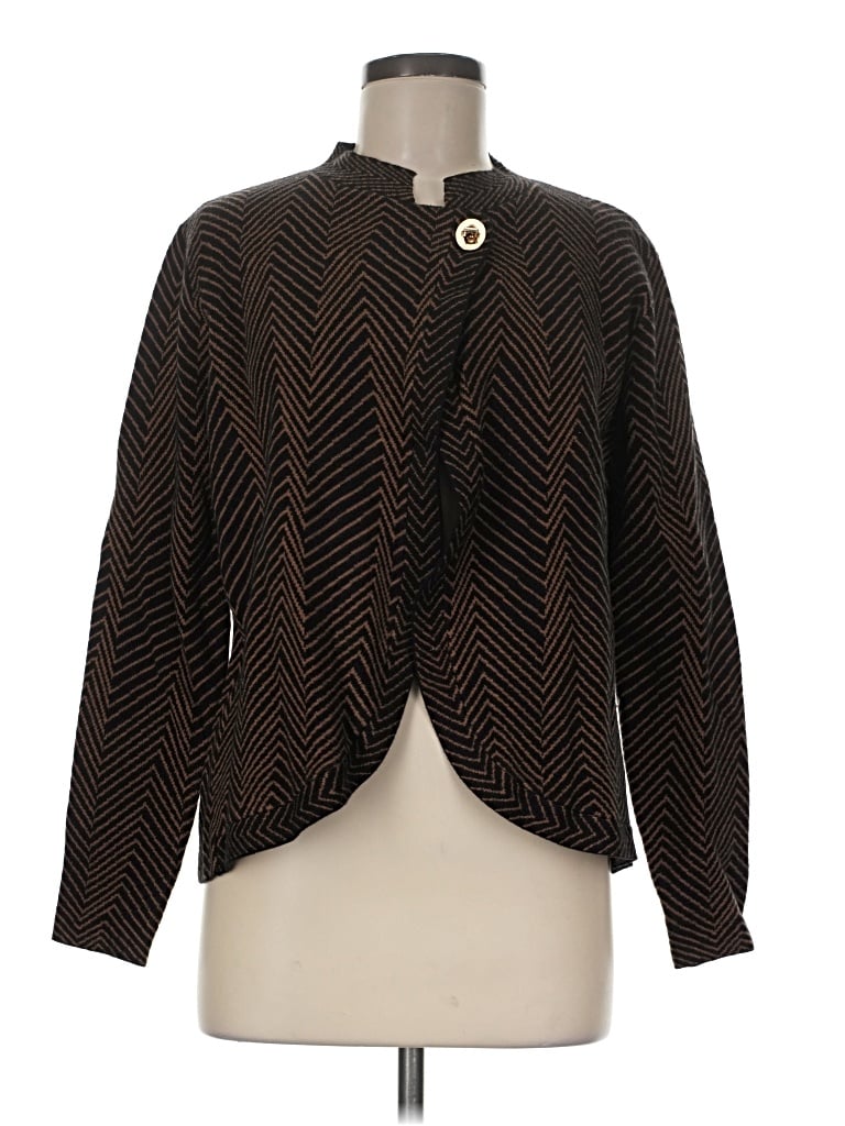 Pre-owned Max Studio Cardigan Sweater In Brown