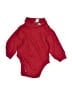 Hartstrings 100% Cotton Solid Red Long Sleeve Onesie Size 6-9 mo - photo 1