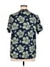 Ekouaer Tropical Blue Short Sleeve Blouse Size XL - photo 2