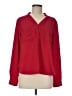 Nine West 100% Polyester Red Long Sleeve Blouse Size M - photo 1