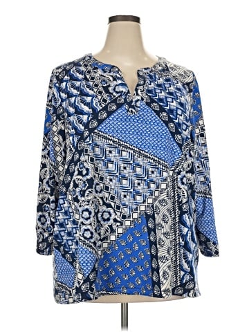 Espresso 3/4 Sleeve Blouse (view 1)