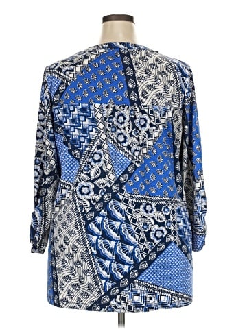 Espresso 3/4 Sleeve Blouse (view 2)