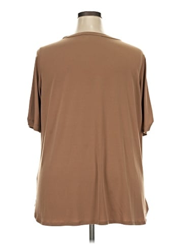 Susan Graver Short Sleeve Blouse (view 2)