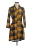 Justify Plaid Yellow Casual Dress Size M - photo 1