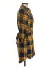 Justify Plaid Yellow Casual Dress Size M - photo 4