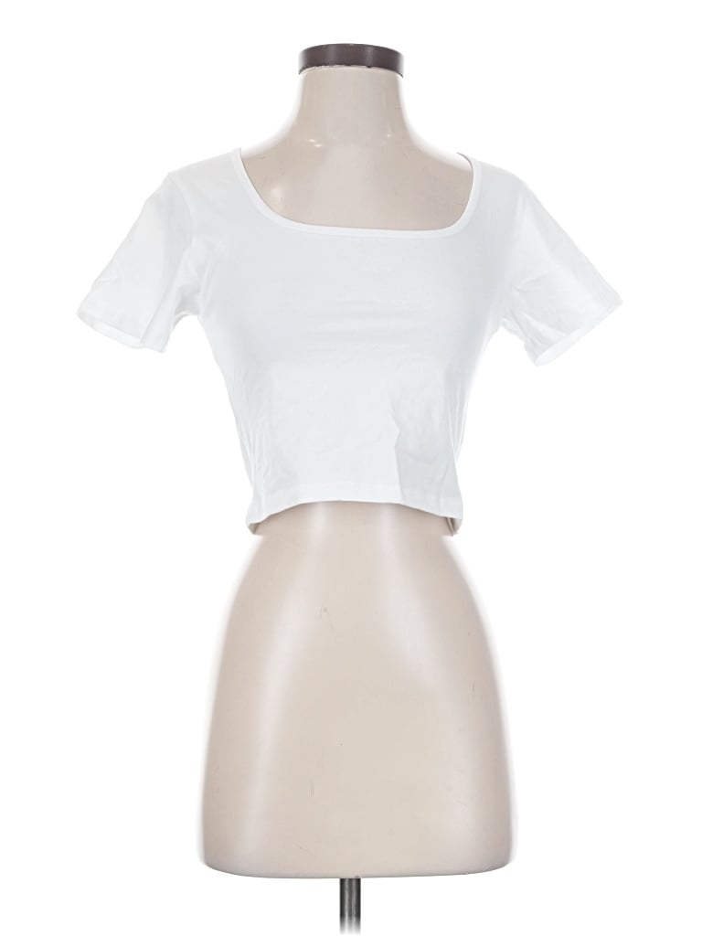 Pre-owned Primark Short Sleeve T-shirt In White