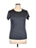 Danskin Now 100% Polyester Solid Gray Active T-Shirt Size XL - photo 1