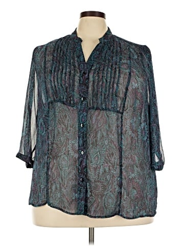 Cj Banks 3/4 Sleeve Blouse (view 1)
