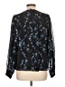 Aqua 100% Polyester Black Long Sleeve Blouse Size L - photo 2