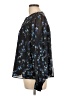 Aqua 100% Polyester Black Long Sleeve Blouse Size L - photo 5
