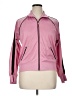 Oleg Cassini 100% Polyester Color Block Pink Track Jacket Size XL - photo 1