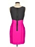 Single Color Block Pink Cocktail Dress Size L - photo 2