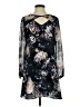 BCBGeneration 100% Polyester Print Black Casual Dress Size S - photo 1