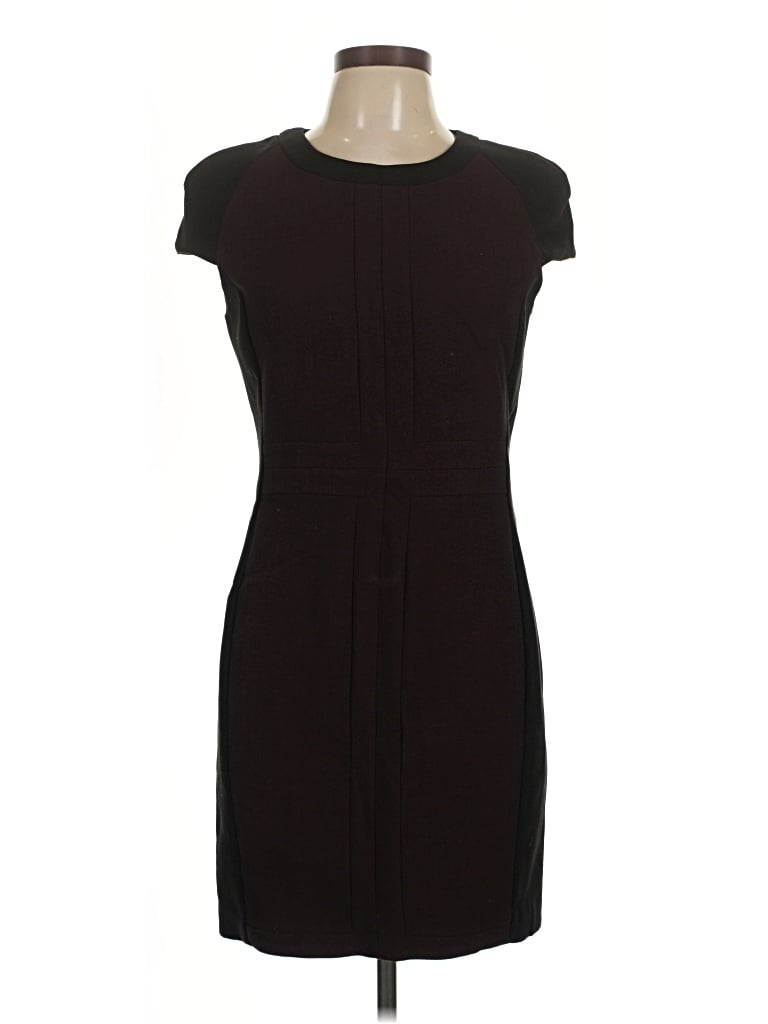 Pre-owned Zara Basic Casual Dress In Burgundy