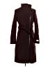 Calvin Klein Burgundy Wool Coat Size XS - photo 1