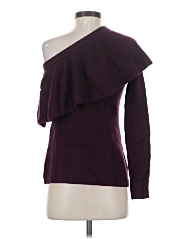 Aqua Cashmere Pullover Sweater (view 2)