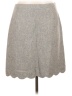 Talbots Chevron-herringbone Gray Casual Skirt Size 10 - photo 1