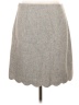 Talbots Chevron-herringbone Gray Casual Skirt Size 10 - photo 2