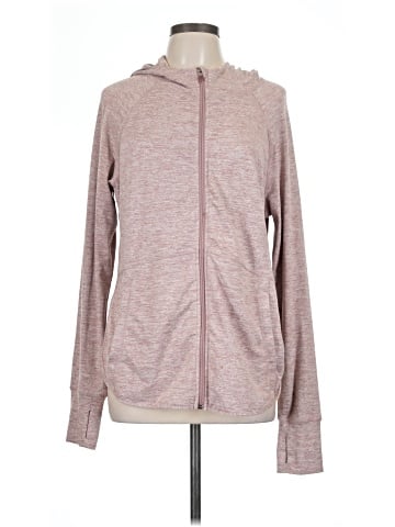 Tangerine Zip Up Hoodie (view 1)