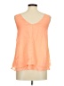 E&M Collection Orange Sleeveless Blouse Size M - photo 2