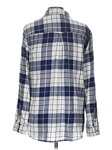 American Eagle Outfitters 3/4 Sleeve Button-Down Shirt (view 2)