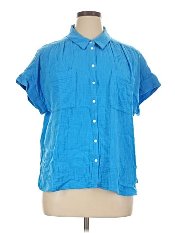 Caslon Short Sleeve Blouse (view 1)