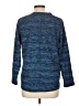 St. John's Bay 100% Polyester Blue 3/4 Sleeve Top Size L - photo 2