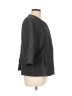 Eileen Fisher 100% Cotton Checkered-gingham Polka Dots White Gray Blazer Size L - photo 4
