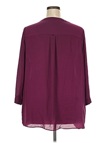 a.n.a. A New Approach 3/4 Sleeve Blouse (view 2)