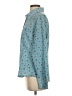 Levi's 100% Polyester Print Teal Long Sleeve Blouse Size S - photo 5