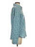 Levi's 100% Polyester Print Teal Long Sleeve Blouse Size S - photo 4