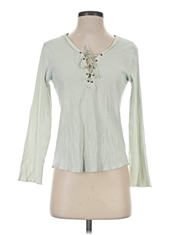 Faded Glory Long Sleeve Henley (view 1)