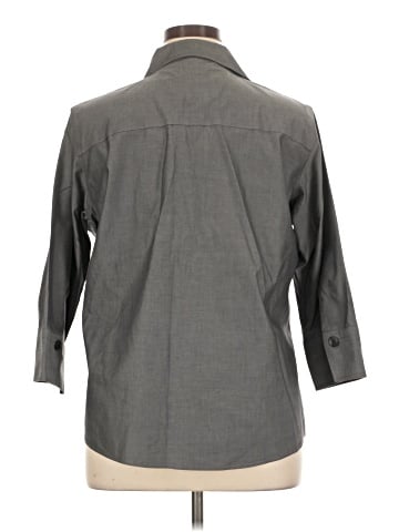 Foxcroft 3/4 Sleeve Button-Down Shirt (view 2)