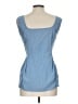 Shein Blue Sleeveless Blouse Size L - photo 2
