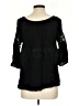 Umgee 100% Rayon Black 3/4 Sleeve Blouse Size L - photo 2
