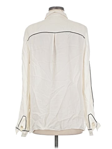 Elie Tahari Long Sleeve Silk Top (view 2)