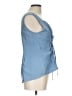Shein Blue Sleeveless Blouse Size L - photo 4