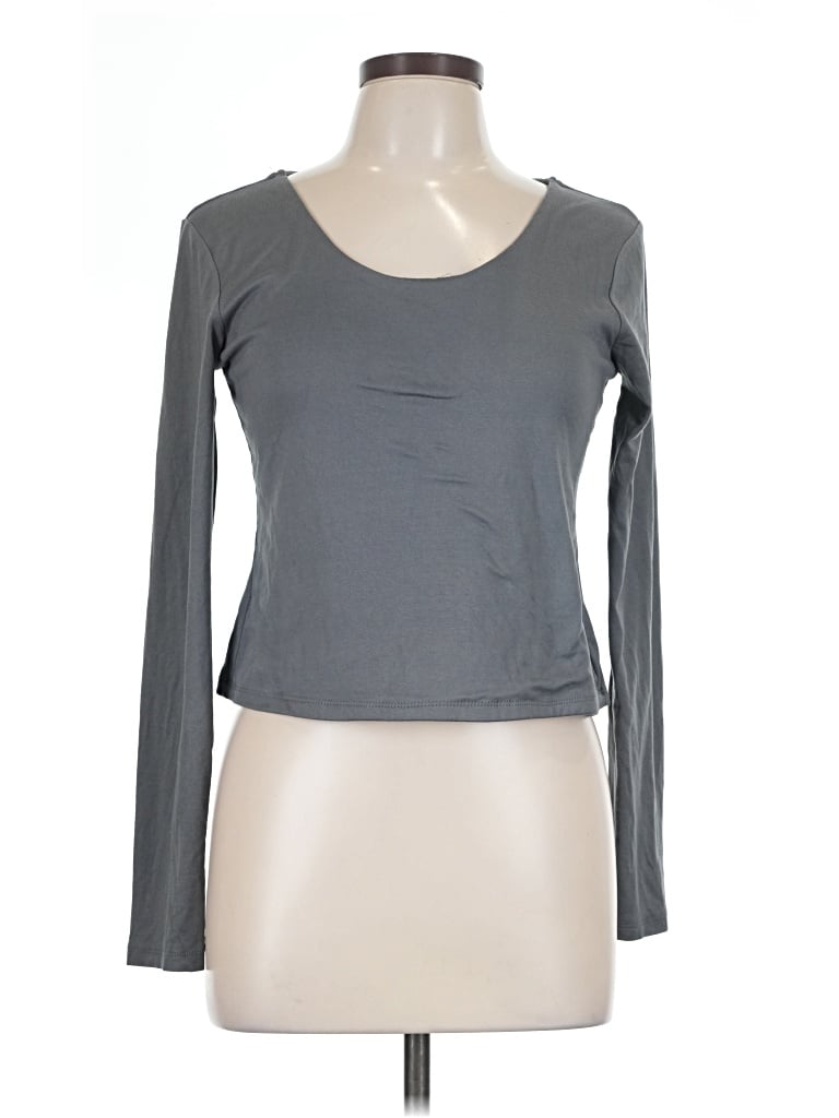 Pre-owned J For Justify Long Sleeve T-shirt In Gray