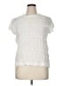 Sundance White Short Sleeve Blouse Size XL - photo 1