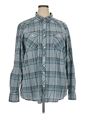 INC International Concepts Long Sleeve Button-Down Shirt (view 1)
