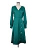 Ann Taylor 100% Polyester Teal Casual Dress Size 4 - photo 1